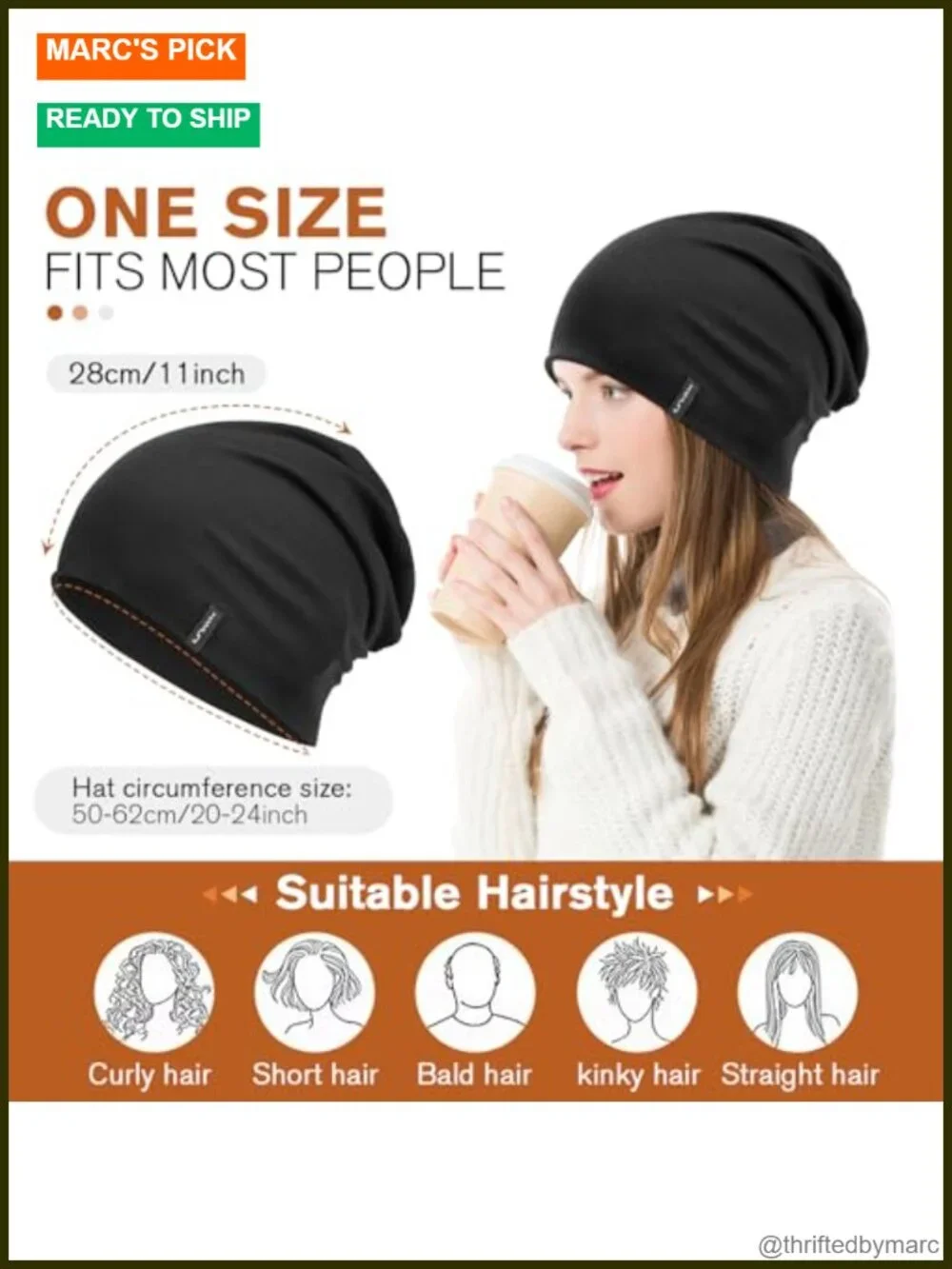Slouchy Beanie - Soft Cotton Double-Layer Unisex Hat for Daily Wear